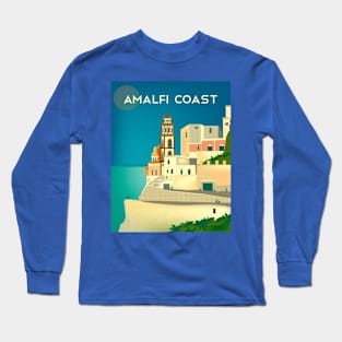 Vintage Travel Poster - Amalfi Coast, Italy Long Sleeve T-Shirt